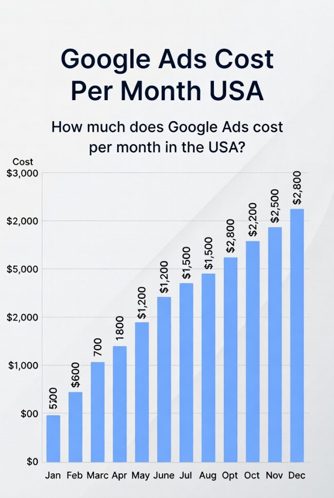 Google Ads Price Per Month USA